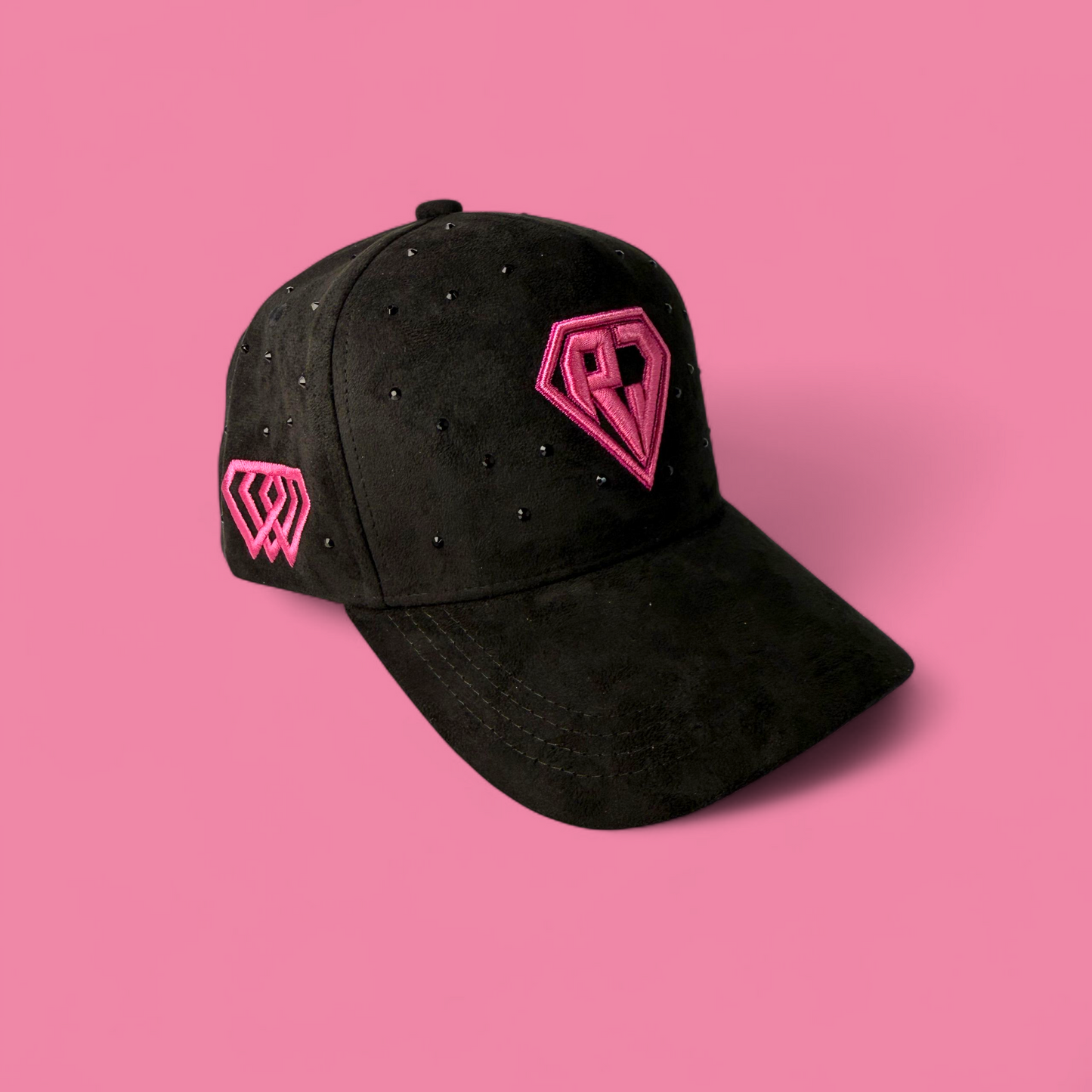 RJ Hats Snapback LEGACY – Edición Negra & Morado con Perlas