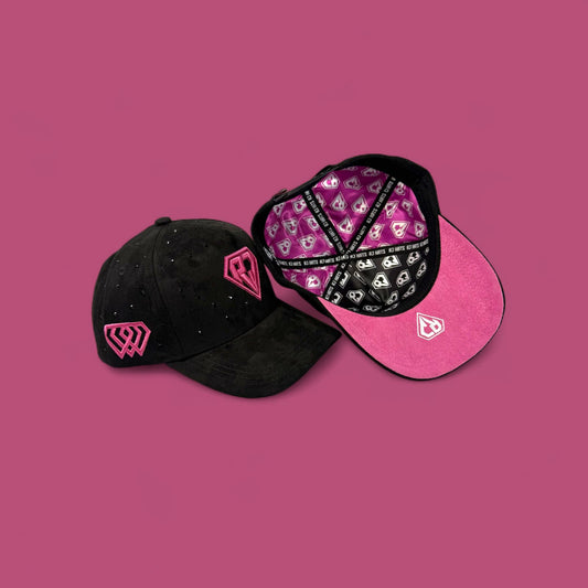 RJ Hats Snapback LEGACY – Edición Negra & Morado con Perlas
